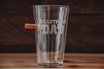 BenShot Bulletproof Dad Pint Glass